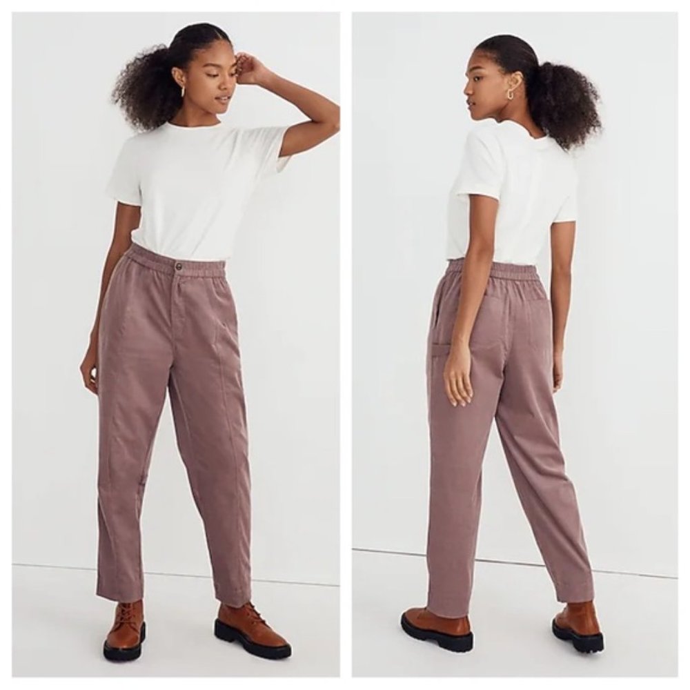 Madewell Pants Sz M Corduroy Pull-On Tapered NWT